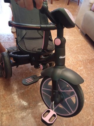 Triciclo bebé niña rosa y negro