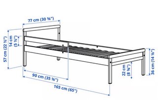 Cama Montessori IKEA con colchón