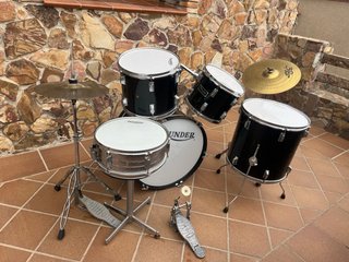 Batería Acústica Completa Negra