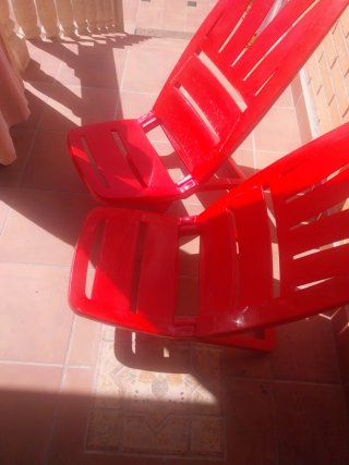 2 Sillas de Playa Rojas