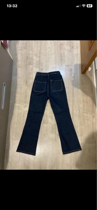 Pantalón Massimo Dutti azul campana