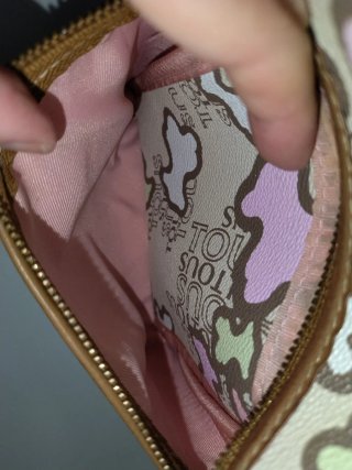 Bolso bandolera Tous beige y rosa