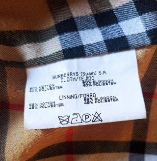 Gabardina Burberrys vintage hombre