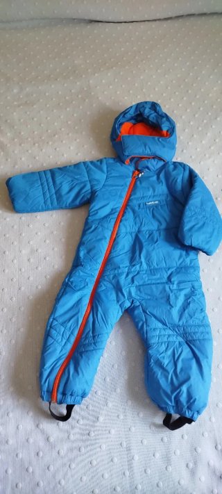 Buzo Nieve Azul Naranja 2 Años