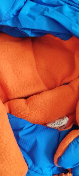 Buzo Nieve Azul Naranja 2 Años