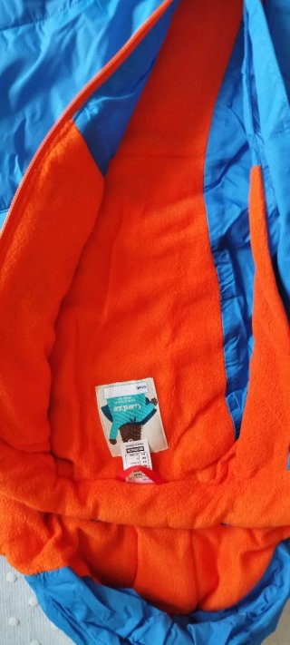 Buzo Nieve Azul Naranja 2 Años