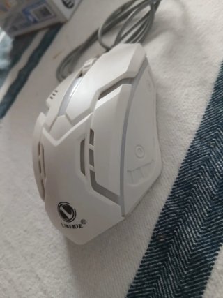 Ratón Gamer Blanco LED