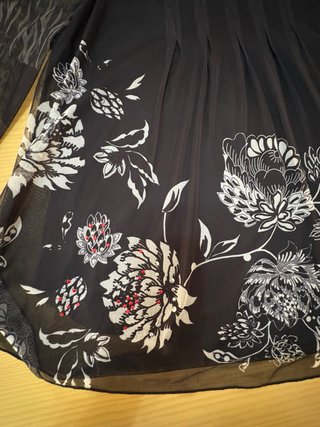 Blusa Desigual Negra Talla M Flores