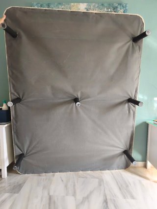 Somier tapizado 150cm Beige