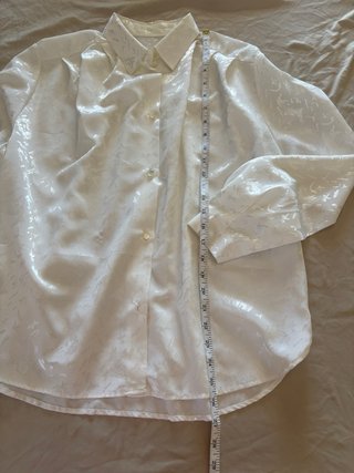 Camicia elegante satinata bianca