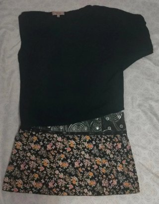 Falda reversible vintage