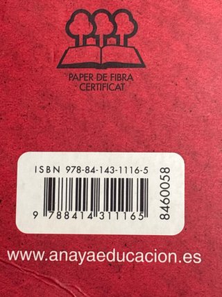 Libro Matemáticas 1bach. En valenciano