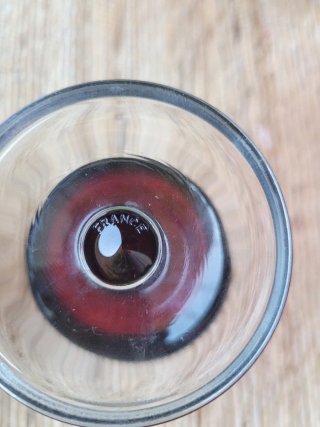 Juego de 6 Copas Rojas Vintage Francia (Luminarc)