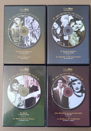 Lote 28 DVD Cine Clásico - 56 Películas