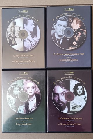 Lote 28 DVD Cine Clásico - 56 Películas