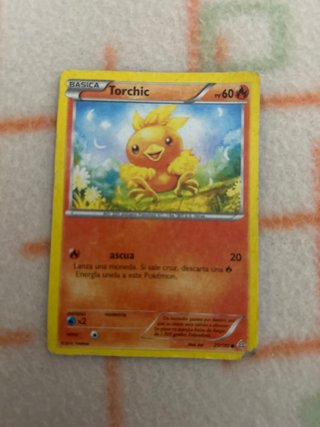 Carta Pokémon Torchic Básica PV 60