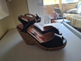 Sandalias Mari Paz Negras Talla 37