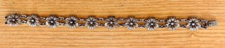 Pulsera Plata Auténtica Flores y Libélula 18cm