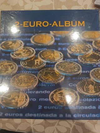 Álbum de monedas 2 Euros.