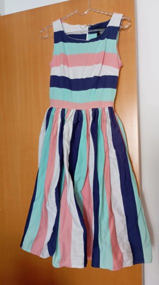 Vestido Estilo Años 50 Multicolor
