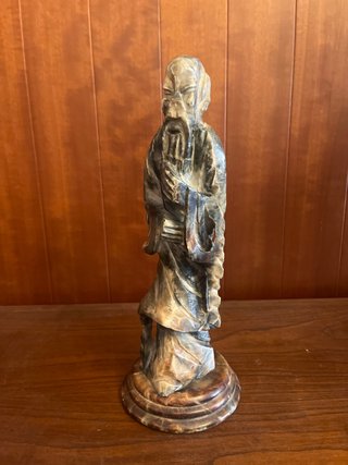 Escultura sabio chino de piedra