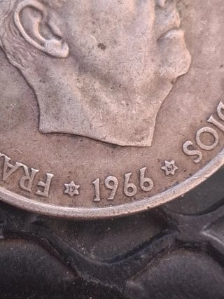 Monedas Franco 1966 y 1966 techada rn rl 67 68