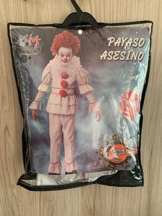Disfraz Halloween Payaso Asesino talle 5-6 años