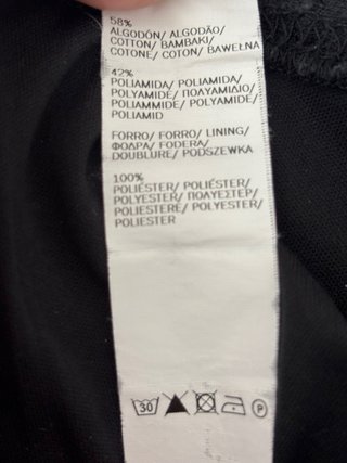 Vestido negro encaje ajustado