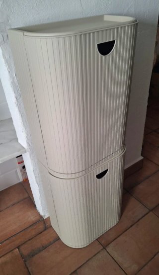 Cubo basura apilable IKEA gris
