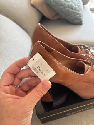 Zapatos Camila's tacón plataforma cordones