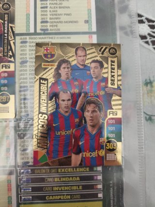 Cromo FC Barcelona Sextete Panini
