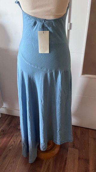 Vestido vaquero Zara largo