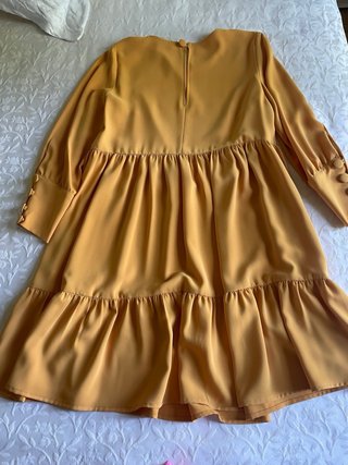 Vestido corto mostaza Muñeca de trapo T M