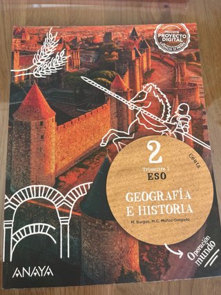 Libros de texto Geografía e Historia 3 trimestres