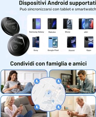 Set 4 Tracker Tag Bluetooth per Android Nuovi