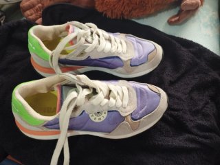 Zapatillas Bimba y Lola verdes y moradas
