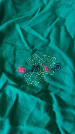 Copritavolo Poker Verde Carte da Gioco