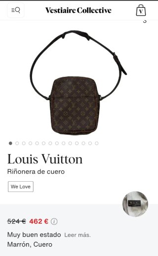 Bandolera Louis Vuitton Marrón Vintage