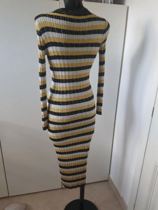 Abito a righe tg 40 italiana elasticizzato