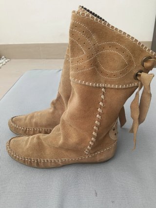 Botas Welky Mocasín Beige