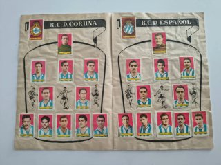 Álbum Campeones Liga 1953-54 Bruguera, completo.