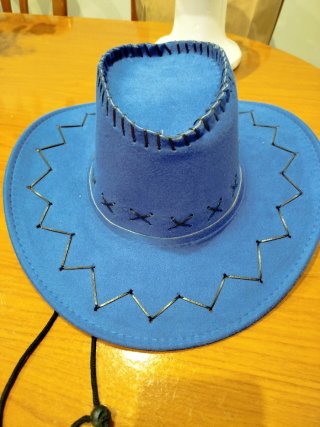 Sombrero vaquero azul