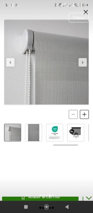 Estor enrollable 90x250 cm