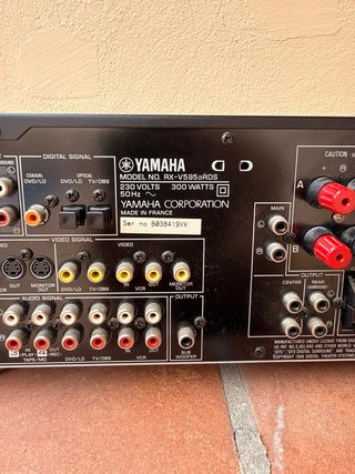 Conjunto Sonido Yamaha y Kenwood Negro