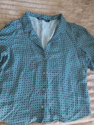 Camisa Zara Mujer Estampada Multicolor