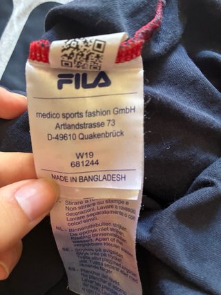 Camiseta FILA Tricolor Original- Talla S