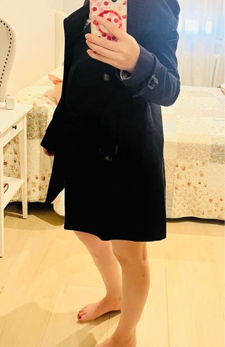 Gabardina azul marino Talla XS