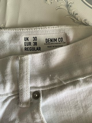 Vaqueros blancos DENIM CO talla M