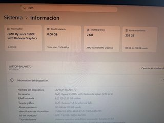Lenovo V15 G2 ALC Portátil Negro