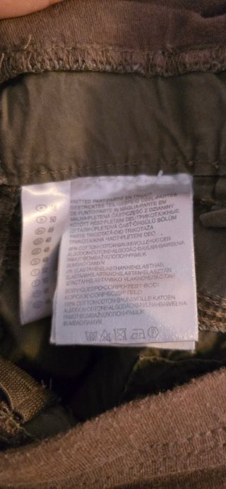Pantalones cargo premamá verdes